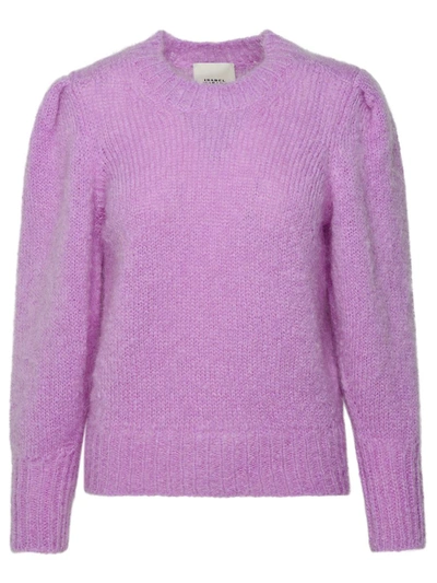 Shop Isabel Marant 'emma' Lilac Mohair Blend Sweater In Lilla