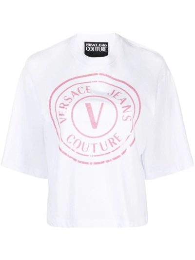 Shop Versace Jeans Couture T-shirts And Polos In White