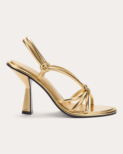 Shop Mercedes Castillo Women's Audra Metallic High Sandal In Gold