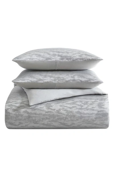 Shop Vera Wang Illusion Bedding Set In Silver Grey