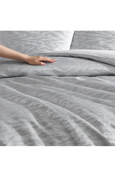 Shop Vera Wang Illusion Bedding Set In Silver Grey