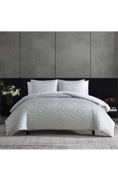 Shop Vera Wang Illusion Bedding Set In Silver Grey