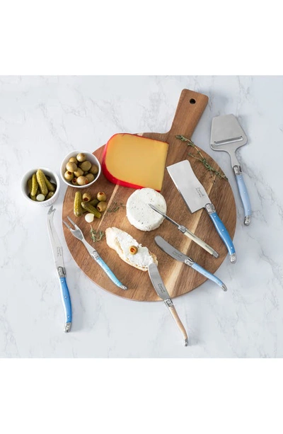 French Home 9-piece Laguiole Cheese Knife Set In Blue