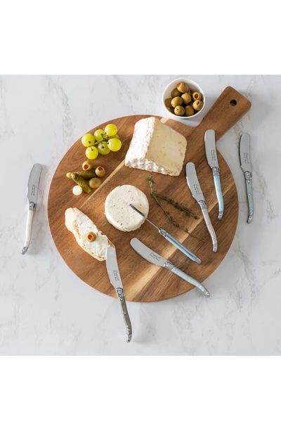 French Home Laguiole 8-piece Cheese Flatware Set In Pearlized Multicolor