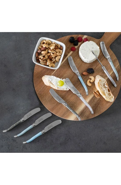 French Home Laguiole 8-piece Cheese Flatware Set In Pearlized Multicolor
