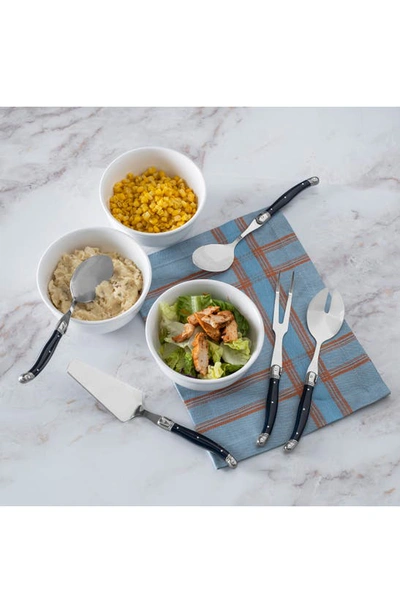 French Home Laguiole Hostess 5-piece Serving Set In Navy