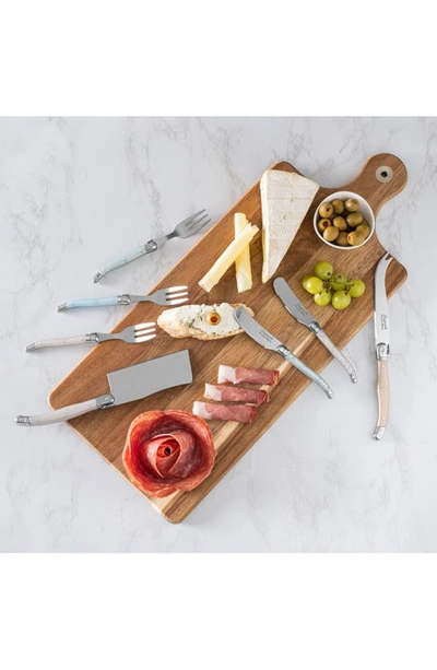 French Home Laguiole 11-piece Cheese Flatware Set In Pearlized Multicolor