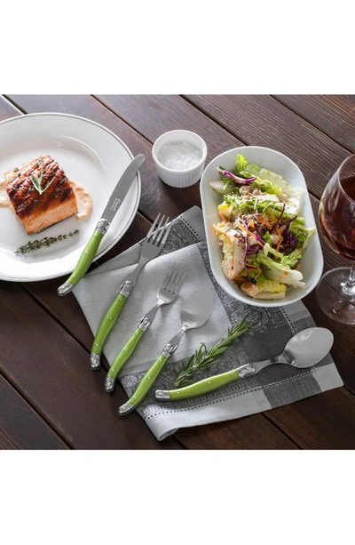 French Home Laguiole 20-piece Flatware Set In Spring Green