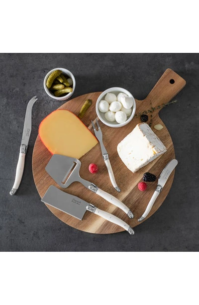 French Home 5-piece Cheese Knife Set In Faux Ivory