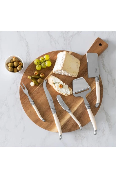 French Home 5-piece Cheese Knife Set In Faux Ivory