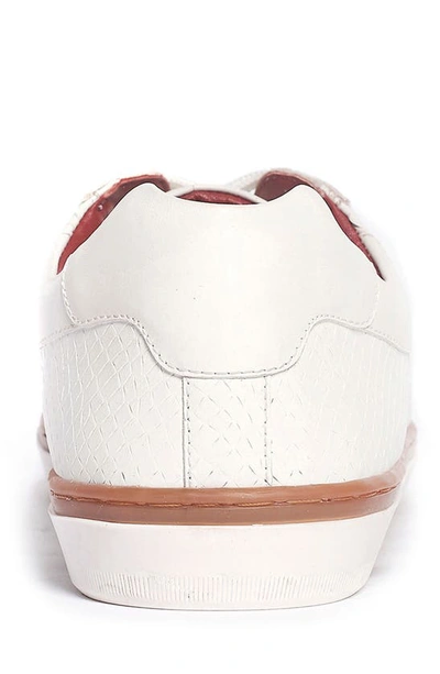 Shop Carlos Santana Walker Reptile Embossed Sneaker In White