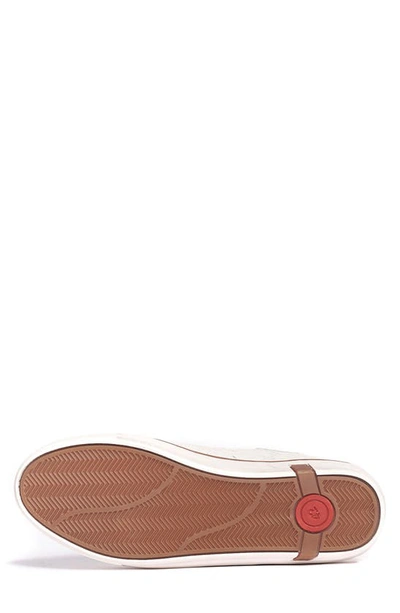 Carlos Santana Walker Reptile Embossed Sneaker In White