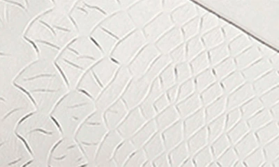 Carlos Santana Walker Reptile Embossed Sneaker In White