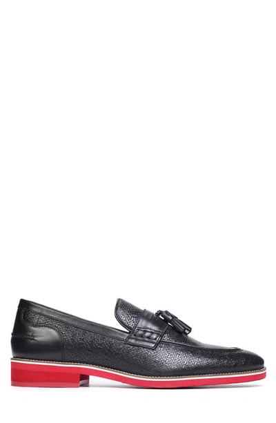Carlos Santana Garcia Tassel Loafer In Black
