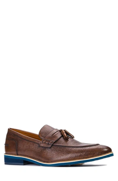 Shop Carlos Santana Garcia Tassel Loafer In Brown