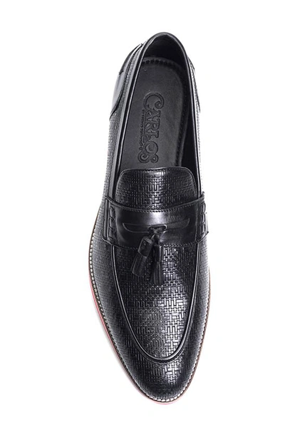 Shop Carlos Santana Garcia Tassel Loafer In Black