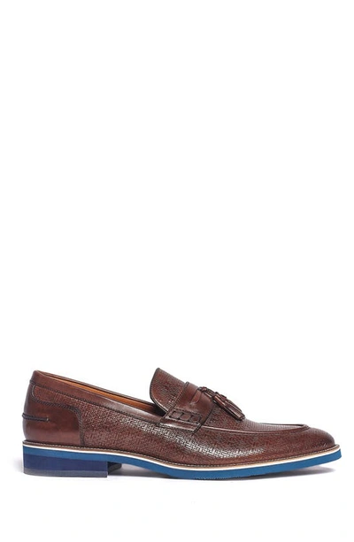 Shop Carlos Santana Garcia Tassel Loafer In Brown