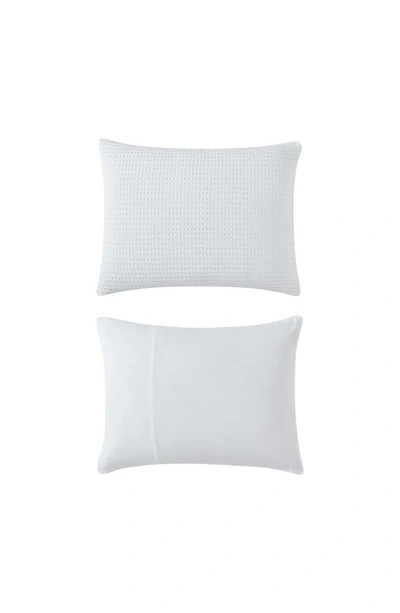 Shop Kenneth Cole Waffle Comforter & Sham Set In White