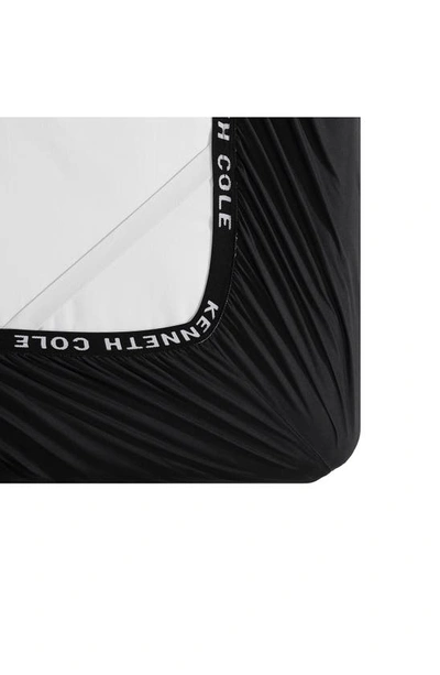 Kenneth Cole Solid Recycled Polyester Sheet Set In Black