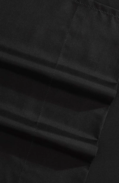 Kenneth Cole Solid Recycled Polyester Sheet Set In Black