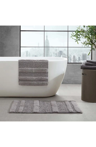 Kenneth Cole Set Of 2 Waffle Bath Mats In Pebble Grey