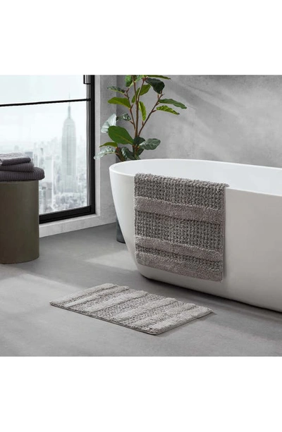 Kenneth Cole Set Of 2 Waffle Bath Mats In Pebble Grey