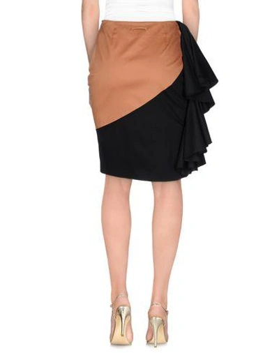 Shop Jean Paul Gaultier Knee Length Skirts In Brown