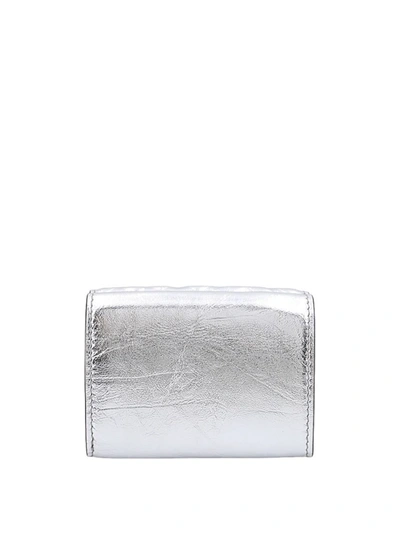 Shop Fendi Wallet In Silver
