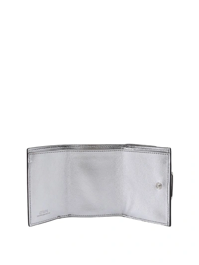 Shop Fendi Wallet In Silver