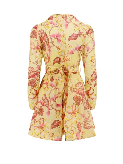 Shop Zimmermann Dress In Yellow