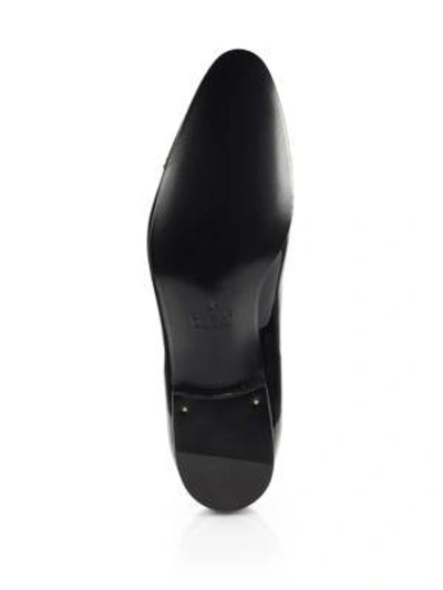 Shop Gucci Drury Patent Leather Oxfords In Black