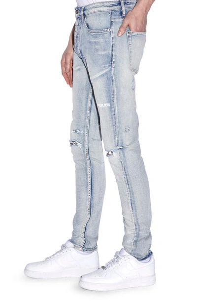 Shop Ksubi Chitch Punk Shred Slim Fit Stretch Jeans In Denim