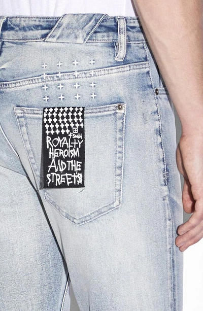 Shop Ksubi Chitch Punk Shred Slim Fit Stretch Jeans In Denim