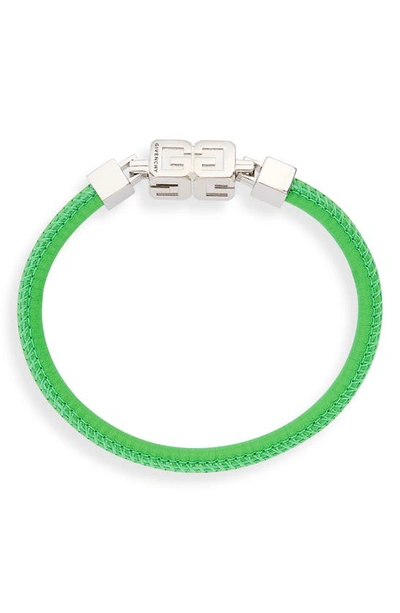 Shop Givenchy G-cube Bracelet In Bright Green