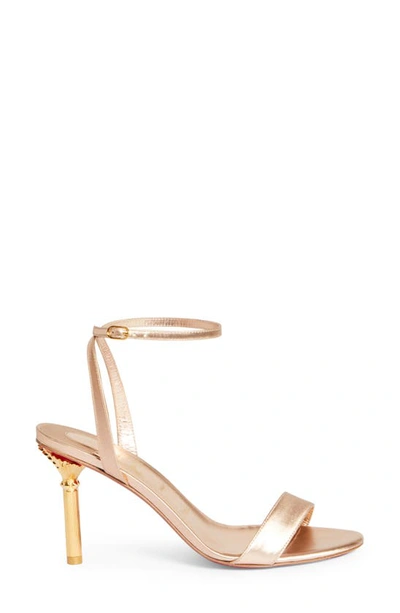 Shop Christian Louboutin Masca Ankle Strap Sandal In 5112 Leche/ Lin Leche/ Gold
