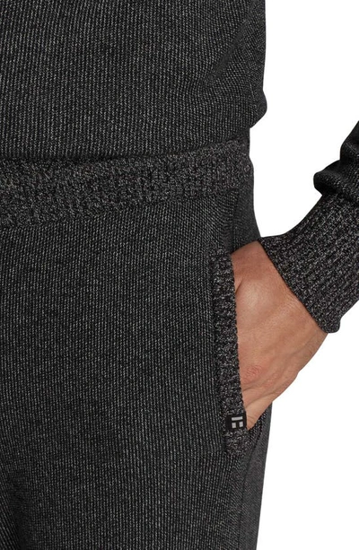 Shop Tommy John Lounge Sweater Joggers In Black/ Medium Heather Grey