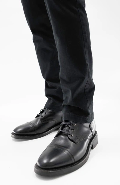 Devil-dog Dungarees Straight Leg Stretch Twill Chinos In Black