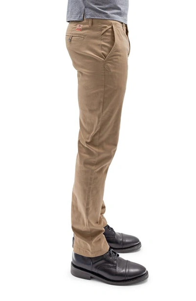 Devil-dog Dungarees Straight Leg Stretch Twill Chinos In Dark Khaki