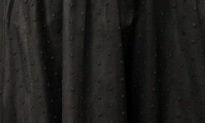 Shop Gibsonlook Swiss Dot Long Sleeve Midi Dress In Black
