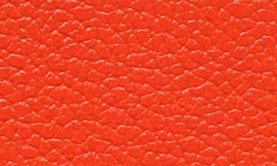Shop Mcm Mini Lauretos Leather Card Case In Orangeade