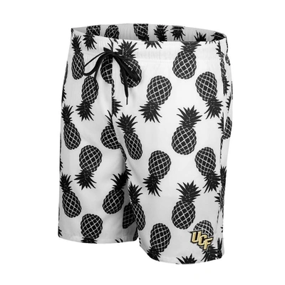 Shop Colosseum White Ucf Knights Pineapples Swim Shorts
