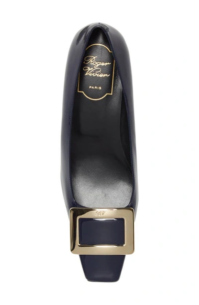 Shop Roger Vivier Belle Vivier Buckle Pump In Navy