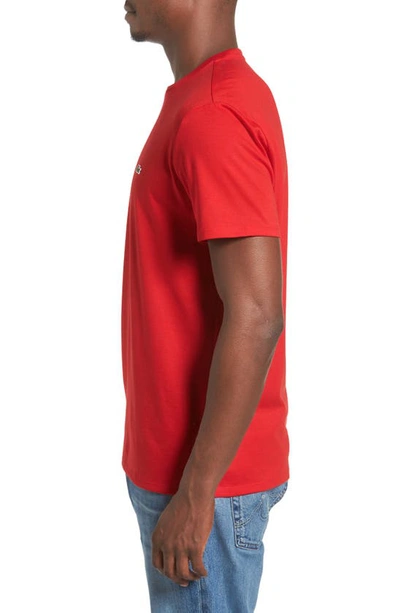 Shop Lacoste Pima Cotton T-shirt In Red