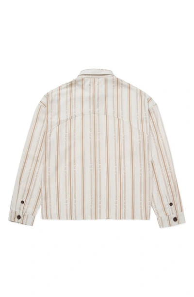 Shop Honor The Gift Honor Stripe Button-up Shirt In Bone