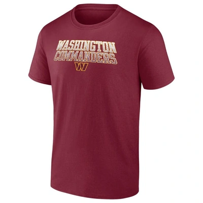 Shop Fanatics Branded Burgundy Washington Commanders Heavy Hitter T-shirt