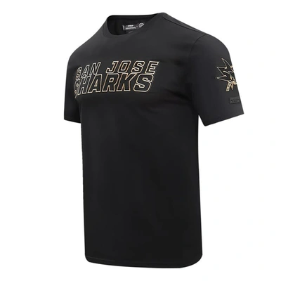 Shop Pro Standard Black San Jose Sharks Wordmark T-shirt