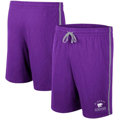 Shop Colosseum Purple Kansas State Wildcats Thunder Slub Shorts