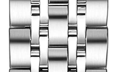 Shop The Posh Tech Apple Watch® Se & Series 7/6/5/4/3/2/1 Bracelet Watchband In Silver
