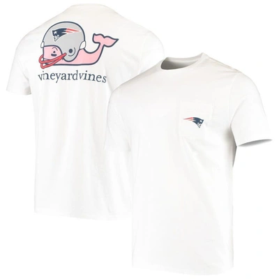 Shop Vineyard Vines White New England Patriots Big & Tall Helmet T-shirt