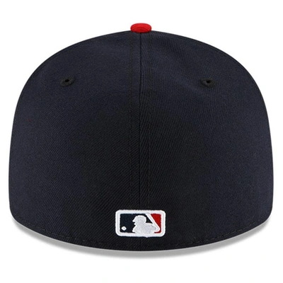 Shop New Era Navy/red Cleveland Guardians Authentic Collection On-field Home Low Profile 59fifty Fitted H